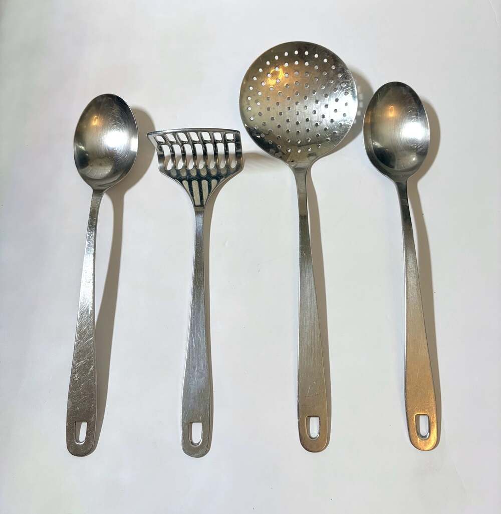 Cooks Club 4-Piece Stainless Steel Kitchen Utensil Set
